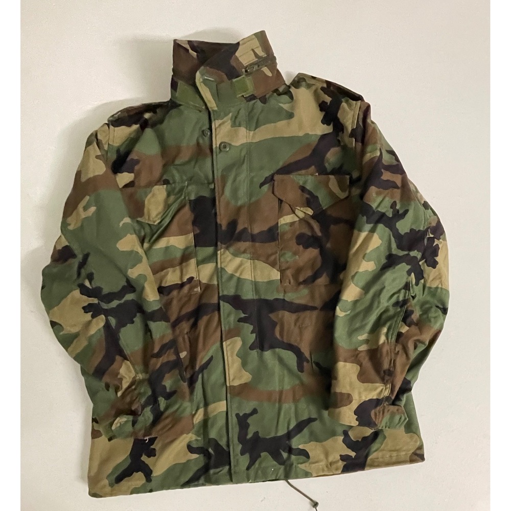 US Military M-65 Field Jacket Woodland Camo Medium/Reg 1991 Vintage DLA100-91 - Picture 4 of 12